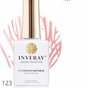 Inveray Gellak - UV/Led - Gel Polish Nr. 123 - Peachy - ProfessioneleGelpolish ook voor thuis - HEMA 12 vrij Vegan - Kleur Roze - Nagellak - Nagels -Manicure - Nagelstylist