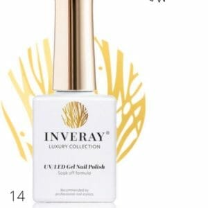 Inveray Gellak - UV/Led - Gel Polish Nr. 14 - Serenity - Professionele Gelpolish ook voor thuis - HEMA 12 free - Vegan - Gele Nagellak Nagels - Manicure - Nagelstylist