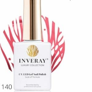 Inveray Gellak - UV/Led - Gel Polish Nr. 140 - Coral - Professionele Gelpolish ook voor thuis - HEMA 12 free - Manicure - Nagelstylist - Roze nagels