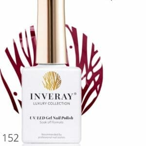Inveray Gellak - UV/Led - Gel Polish Nr. 152 - Better Be Mine - Professionele Gellak ook voor thuis - HEMA 12 free - Vegan - Kleur Bordeaux - Manicure - nagelstylist
