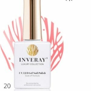Inveray Gellak - UV/Led - Gel Polish Nr. 20 - Delight - Professionele Gelpolish ook voor thuis - HEMA 12 free - Vegan - Manicure - Nagelstylist - Roze nagellak - Nagels