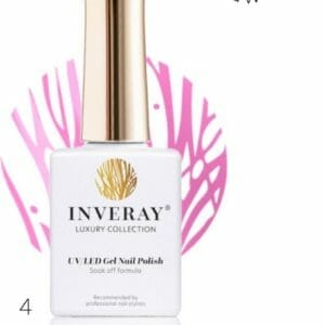 Inveray Gellak - UV/Led - Gel Polish Nr. 4 - Attraction - Professionele gellak ook voor thuis - HEMA 12 free - Vegan - Roze Nagellak - Nagels