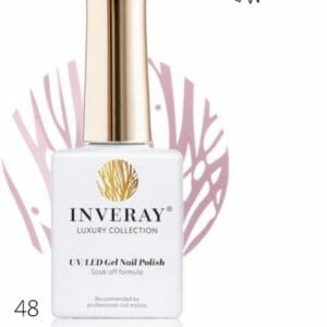 Inveray Gellak - UV/Led - Gel Polish Nr. 48 - Sentimentality - Professionele Gelpolish ook voor thuis - HEMA 12 free - Vegan - Kleur Oud Roze - Nagellak - Nagels - Manicure