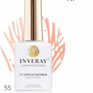 Inveray Gellak UV/Led - Gel Polish Nr. 55 - Admiration - Professionele Gelpolish ook voor thuis - HEMA 12 free - Vegan - Zalm - Roze - Nagellak - Nagels -Manicure - Nagelstylist