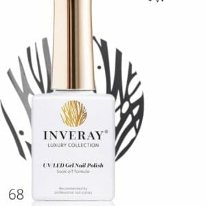 Inveray Gellak - UV/Led - Gel Polish Nr. 68 - Adventure - Professionele Gelpolish ook voor thuis - HEMA 12 vrij - Vegan - Kleur donker grijs - Nagellak - Nagels