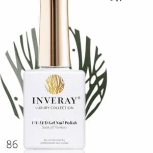 Inveray Gellak - UV/Led - Gel Polish Nr. 86 - Inception - Professionele Gelpolish ook voor thuis - HEMA 12 vrij Vegan - Kleur Groen - Nagellak - Nagels -Manicure - Nagelstylist