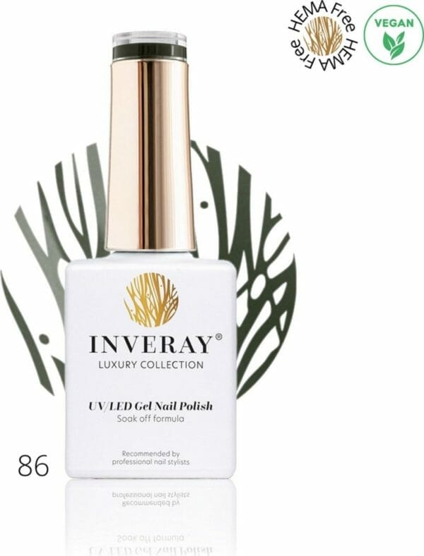 Inveray gellak - uv/led - gel polish nr. 86 - inception - professionele gelpolish ook voor thuis - hema 12 vrij vegan - kleur groen - nagellak - nagels -manicure - nagelstylist