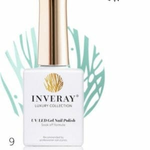 Inveray Gellak - UV/Led - Gel Polish Nr. 9 - Faith - Professionele Gelpolish ook voor thuis - HEMA 12 free - Vegan - Manicure - Pedicure - Turkois - groen - Nagellak - Nagels