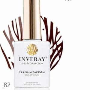 Inveray Gellak - UV/Led - Gelpolish Nr. 82 - Wishdom - Professionele Gelpolish ook voor thuis - HEMA 12 vrij Vegan - Kleur Bruin - Manicure - Nagelstylist