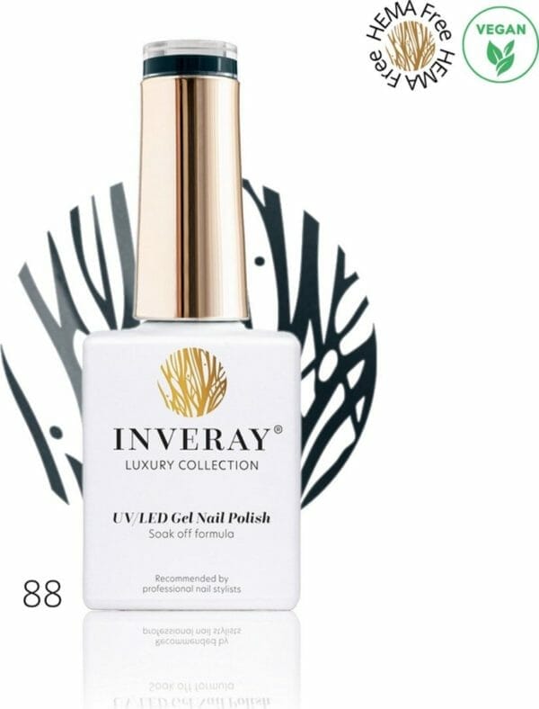 Inveray gellak - uv/led - gelpolish nr. 88 - profit - professionele gelpolish ook voor thuis - hema 12 vrij vegan - kleur groen - nagellak - nagels -manicure - nagelstylist