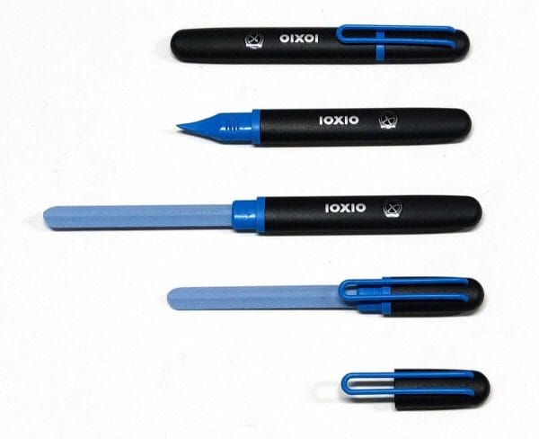 Ioxio Care Keramische Nagelvijl Blauw - Professionele Keramische Nagelvijl, lengte 14 cm, vijloppervlak 8,5 x 1 cm.