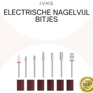 J.V.H.G. Professionele 13-delige Bitjesset voor Elektrische Nagelvijl - Hoogwaardige Accessoires voor Perfecte Nagelverzorging - Robuust & Nauwkeurig - Geschikt voor Professioneel en Thuisgebruik