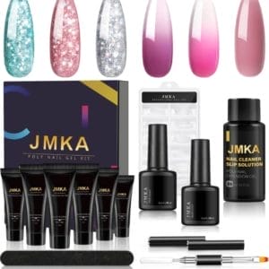 JMKA Extenstion kit | Polygel nagels | Gelnagels | Nepnagels | Gellak set | UV Gel | Nail Art Pakket | Buildergel | Starterset- 6 KLEUREN SET - 15 ML - polygel kit - polygel nagels - polygel kleuren