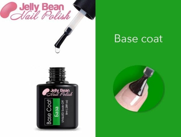 Jelly bean nail polish gel nagellak - gellak - base coat - uv nagellak 8ml
