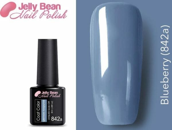Jelly bean nail polish gel nagellak - gellak - blueberry (842a) - uv nagellak 8ml