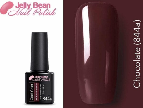 Jelly Bean Nail Polish Gel Nagellak - Gellak - Chocolate (844a) - UV Nagellak 8ml