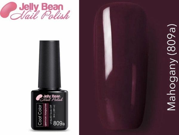 Jelly Bean Nail Polish Gel Nagellak - Gellak - Mahogany (809a) - UV Nagellak 8ml