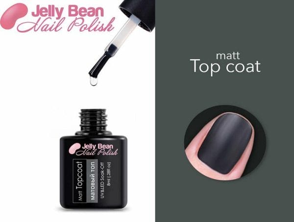 Jelly Bean Nail Polish Gel Nagellak - Gellak - Matte top coat - Matt top coat - UV Nagellak 8ml