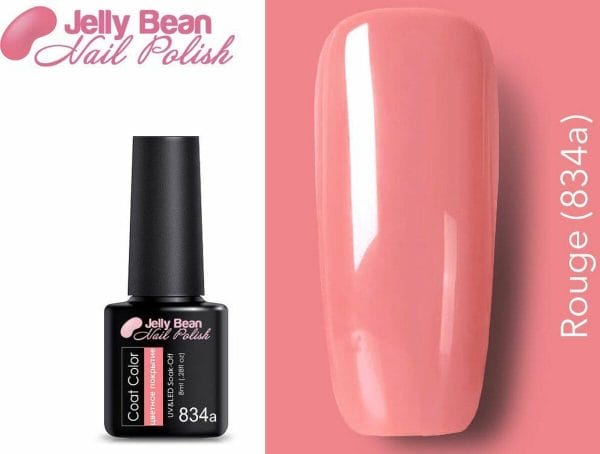 Jelly Bean Nail Polish Gel Nagellak - Gellak - Rouge (834a) - UV Nagellak 8ml