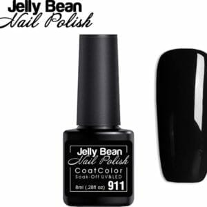 Jelly Bean Nail Polish Gel Nagellak New - Gellak - Black (Zwart) - UV Nagellak 8ml