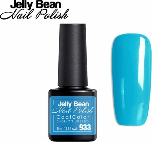 Jelly bean nail polish gel nagellak new - gellak - cerulean - uv nagellak 8ml