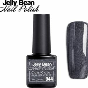 Jelly Bean Nail Polish Gel Nagellak New - Gellak - Charcoal Shimmer - Glitter - UV Nagellak 8ml