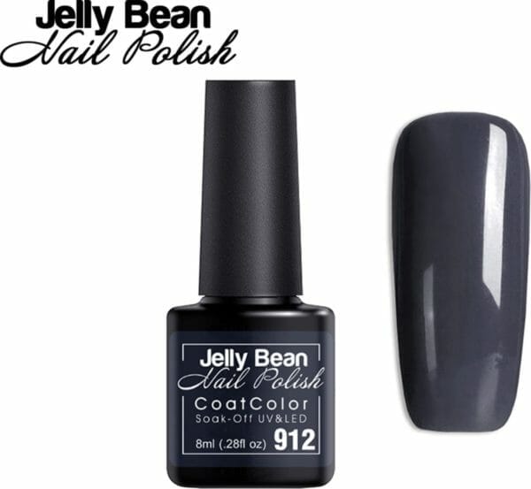 Jelly bean nail polish gel nagellak new - gellak - midnight - uv nagellak 8ml