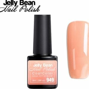 Jelly Bean Nail Polish Gel Nagellak New - Gellak - Peach Shimmer - Glitter - UV Nagellak 8ml