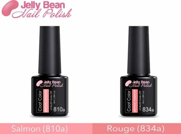 Jelly bean nail polish gel nagellak sale - gellak - duo salmon + rouge