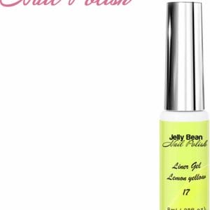 Jelly Bean Nail Polish gel liner Citroengeel - nail art line gel Lemon Yellow (#17) - UV gellak liner 8ml