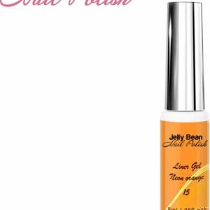Jelly Bean Nail Polish gel liner Fel Oranje - nail art line gel Neon Orange (#15) - UV gellak liner 8ml