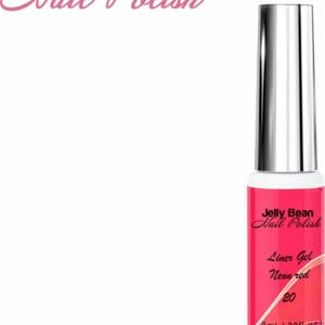 Jelly Bean Nail Polish gel liner Fel Rood - nail art line gel Neon Red (#20) - UV gellak liner 8ml