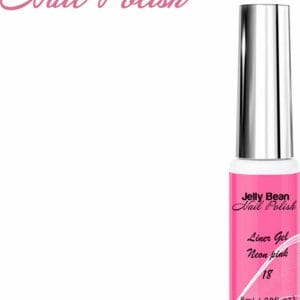 Jelly Bean Nail Polish gel liner Fel Roze - nail art line gel Neon Pink (#18) - UV gellak liner 8ml