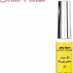 Jelly Bean Nail Polish gel liner Fel geel - nail art line gel Bright Yellow (#13) - UV gellak liner 8ml