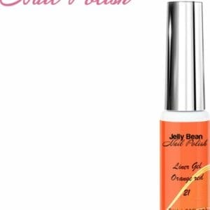 Jelly Bean Nail Polish gel liner Oranjerood - nail art line gel Orange Red (#21) - UV gellak liner 8ml