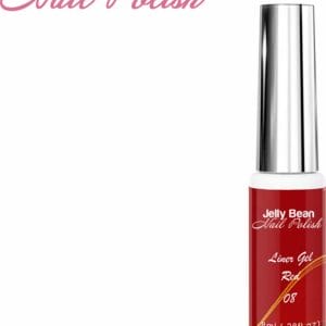 Jelly Bean Nail Polish gel liner Rood - nail art line gel Red (#08) - UV gellak liner 8ml