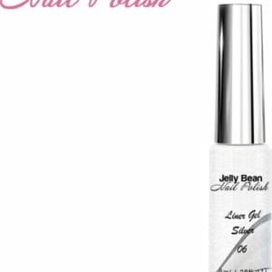 Jelly Bean Nail Polish gel liner Zilver - nail art line gel Silver - UV gellak liner 8ml