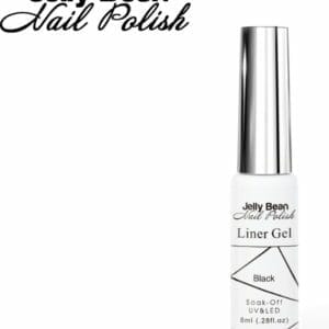 Jelly Bean Nail Polish gel liner Zwart - nail art line gel Black - UV gellak liner 8ml