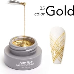 Jelly Bean Nail Polish spider gel Goud - nail art gel Gold - UV gellak 5ml