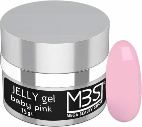 Jelly gel -baby pink -builder -opbouwgel- nagelstylist- gel- verlengen- verstevigen- 15gr. - uv/led