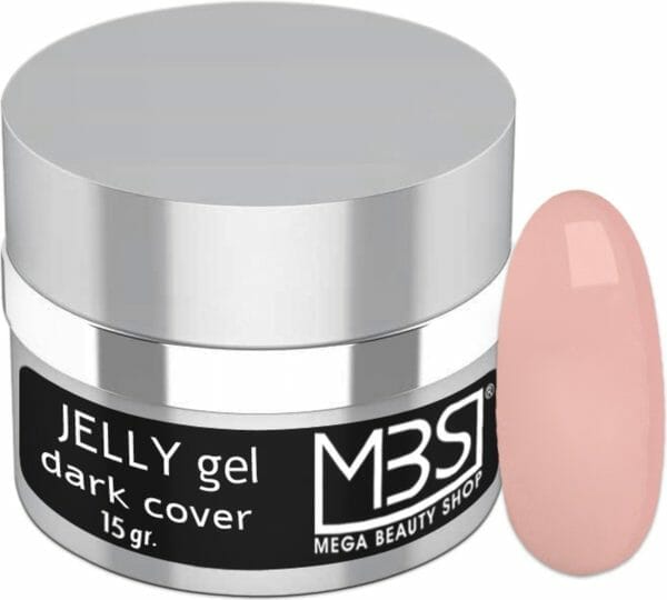 Jelly gel -cover dark -builder -opbouwgel- nagelstylist- gel- verlengen- verstevigen- 15gr. - uv/led
