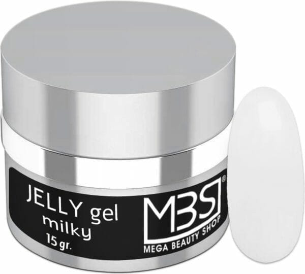 Jelly gel -milky -builder -opbouwgel- nagelstylist- gel- verlengen- verstevigen- 15gr. - uv/led