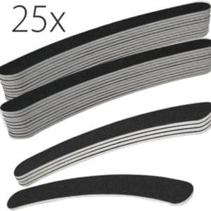 KELERINO. Boomerang Nagel Vijlen 25 stuks - #100/180, zwart
