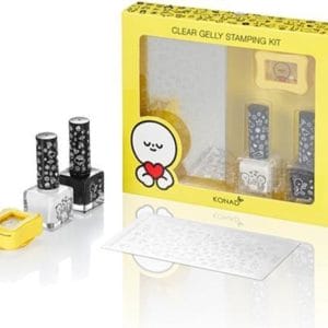 KONAD Barabapa clear gelly stamping kit ' HONEYMOON ' / wedding / bruiloft, 4-delig pakket, limited edition