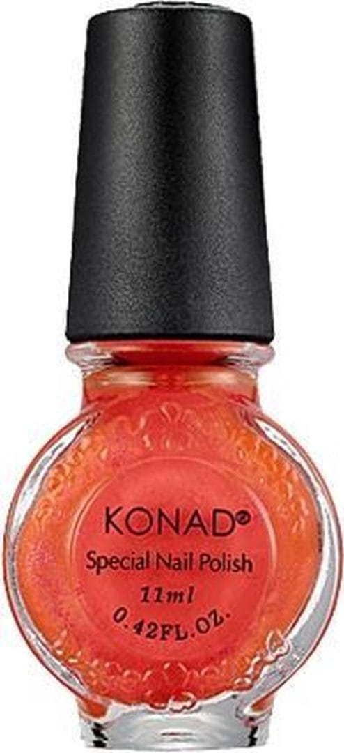 Konad nagellak voor stempel orange pearl 39, 11 ml. I. C. M. Nagelstempel, nagelschraper, stempelsjabloon een complete set. Versier eenvoudig de nagels. Geschikt voor thuisgebruik of voor professioneel gebruik (nagelstyliste).