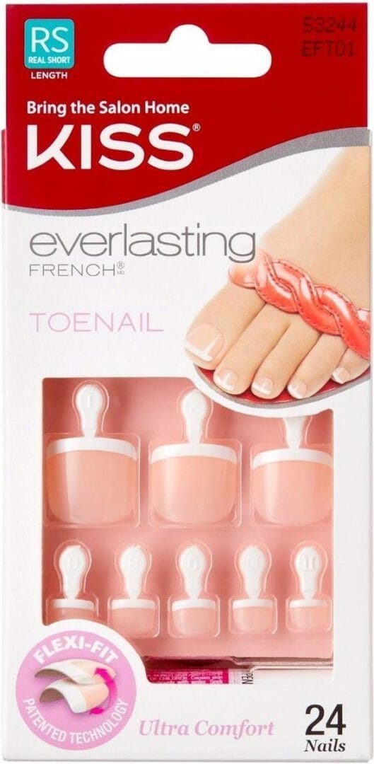 Kiss Everlasting French Toenails Limitless Teennagels Toenails Plaknagels Voor Tenen