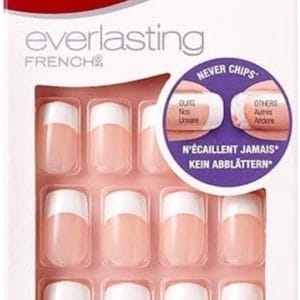 Kiss Gellak Everlasting French Nail Kit - Kunstnagels - Anti-breuk - Nepnagels - Infinite