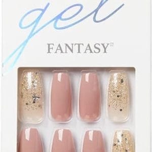 Kiss Gellak Gel Fantasy Nails - Kunstnagels - 28 stuks - Nepnagels - Midnight Sky