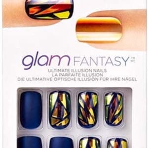 Kiss Gellak Glam Fantasy Nails - Kunstnagels - 28 stuks - Nepnagels - Tan Lines