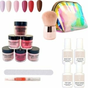 Knuffelly ® Complete Set - Dipping Powder Starters Kit - 6 Kleuren - Nagel Poeder Starterspakket